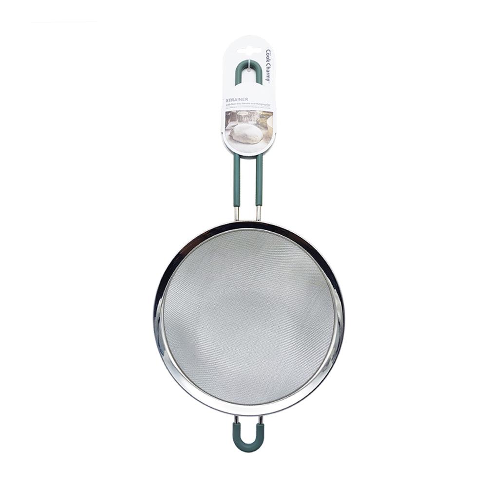 กระชอนสเตนเลส COOK CHARMY CYAN 20 ซม. สีฟ้า/สเตนเลส