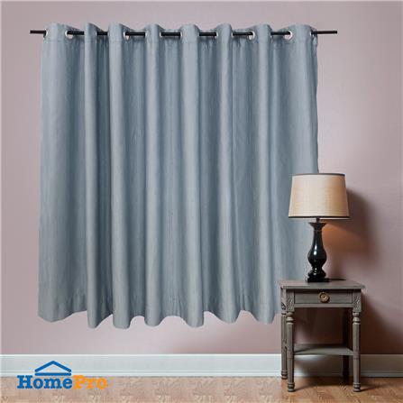 ผ้าม่าน EYELET HOME LIVING STYLE BEECH UV 270X160 ซม. สีเทา_4