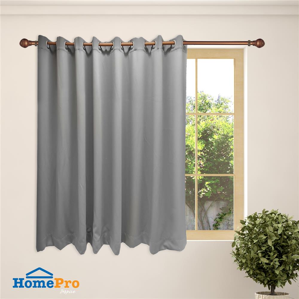 ผ้าม่าน EYELET HOME LIVING STYLE UNI UV 290X160 ซม. สีเทา