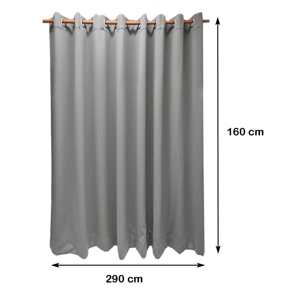 ผ้าม่าน EYELET HOME LIVING STYLE UNI UV 290X160 ซม. สีเทา