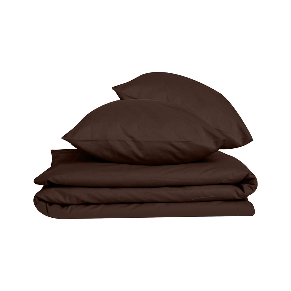 ชุดผ้าปูที่นอน 9.5 ฟุต 3 ชิ้น BED CLIP MICROTEX สี BROWN