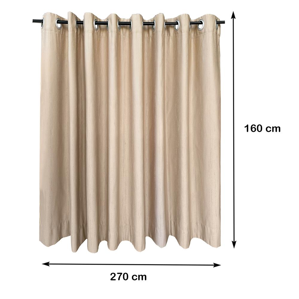 ผ้าม่าน EYELET HOME LIVING STYLE BEECH UV 270X160 ซม. สีครีม