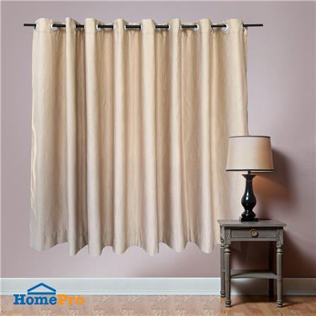 ผ้าม่าน EYELET HOME LIVING STYLE BEECH UV 270X160 ซม. สีครีม_4