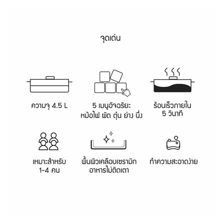 หม้ออเนกประสงค์ LOCKNLOCK EJP154IVY 4.5 ลิตร_20