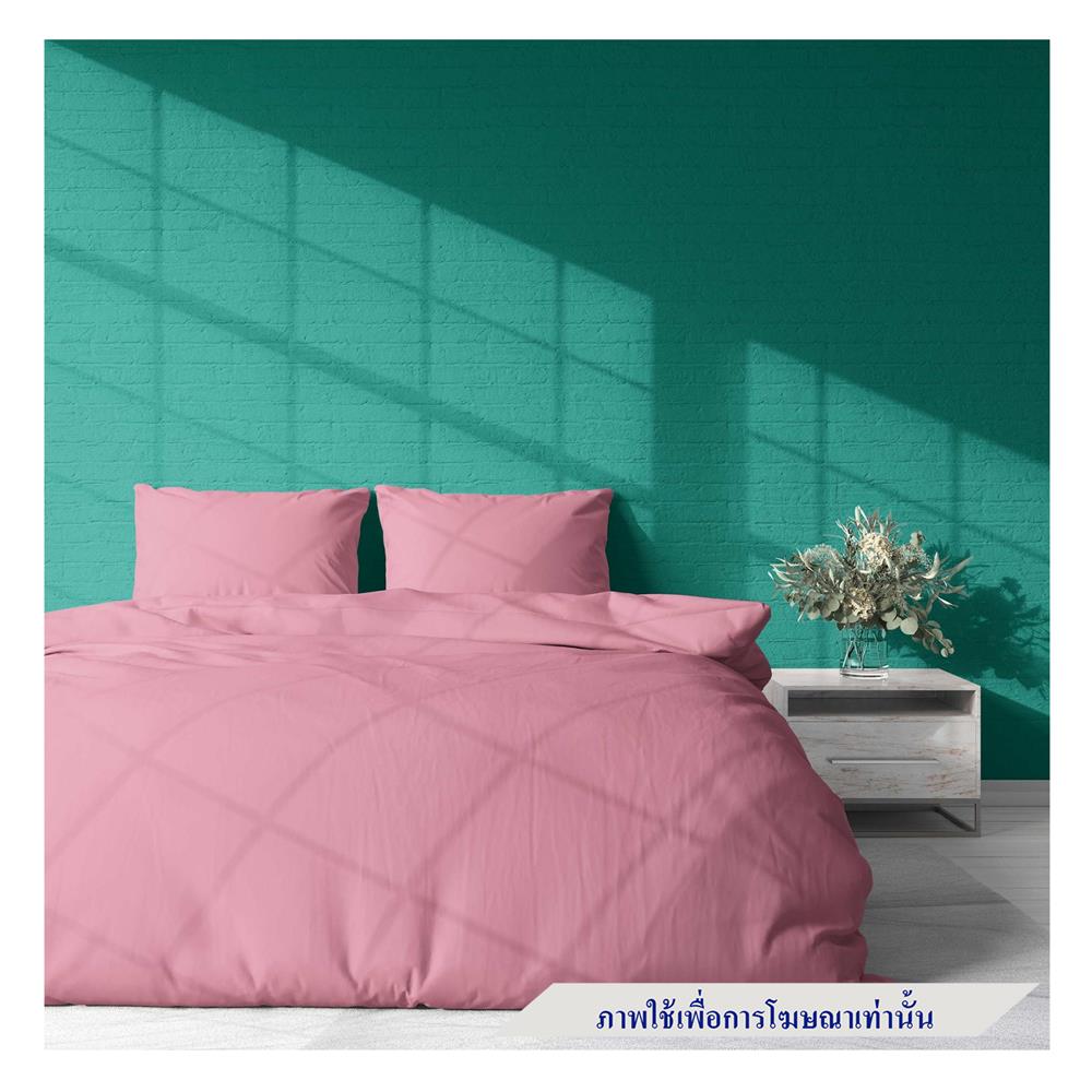 ผ้าปูที่นอน 9.5 ฟุต BED CLIP MICROTEX สี PINK