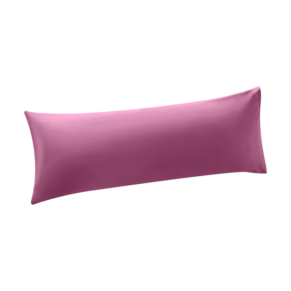 ปลอกหมอน BODY BED CLIP MICROTEX สี DARK PINK