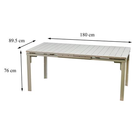 โต๊ะสนาม HDPE SPRING HARIS 180 ซม. สีเบจ_9