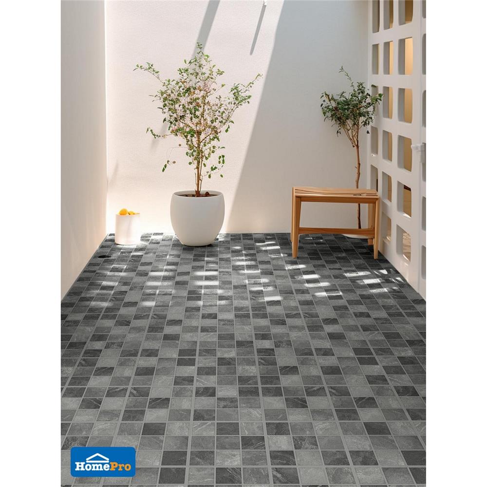 กระเบื้องพื้นพอร์ซเลน  40x40 ซม. TARA จอร์ดี้ มิกซ์ เทา A 0.96 ตร.ม.