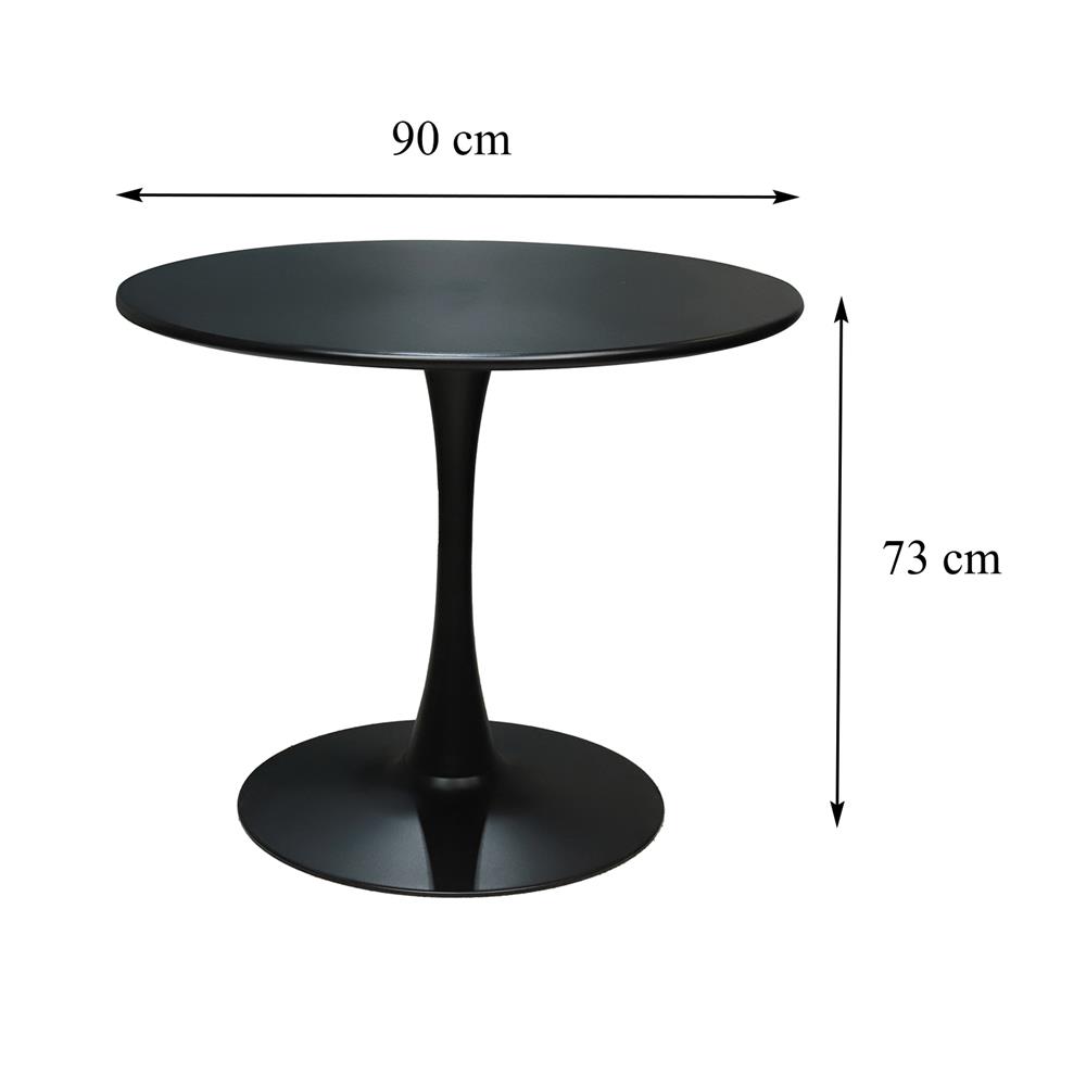 โต๊ะเหล็ก SPRING MIXY สีดำ