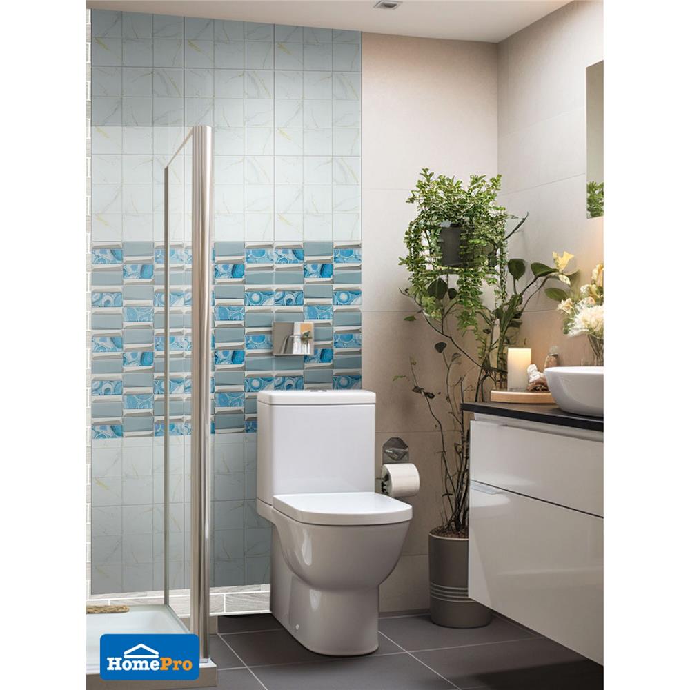 โมเสคแก้ว 30x30 ซม. TARA ไดมอน ไวท์