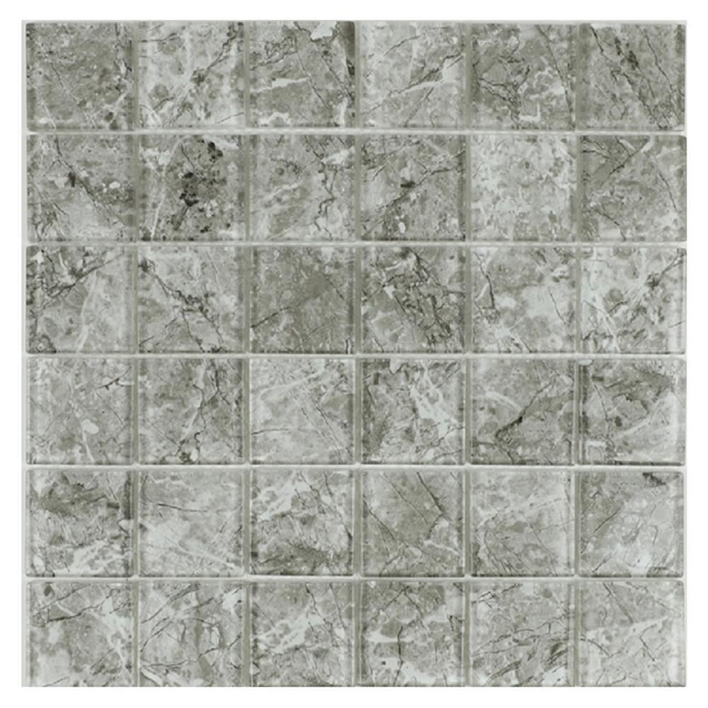 โมเสคแก้ว 30x30 ซม. TARA กาแล็กซี่ เทา