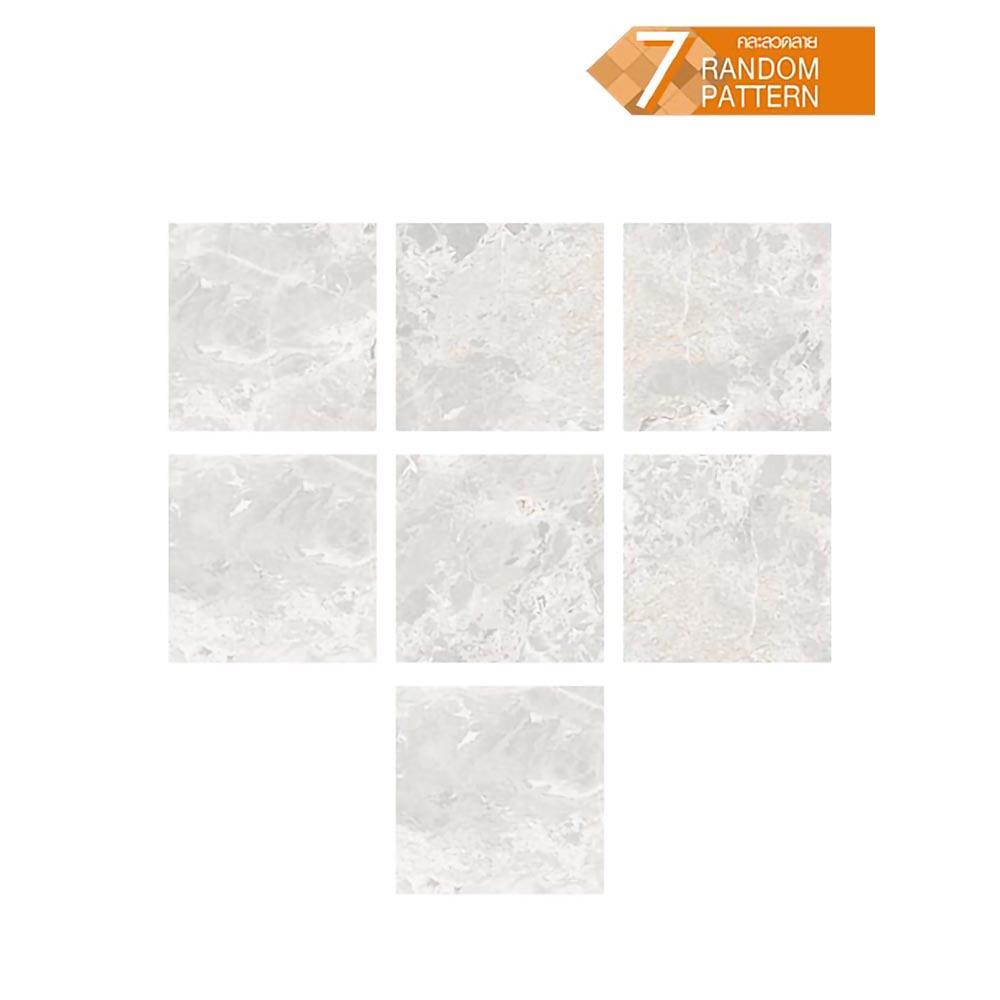 กระเบื้องพื้นพอร์ซเลน  40x40 ซม. TARA บราเก้ เทาอ่อน A 0.96 ตร.ม.