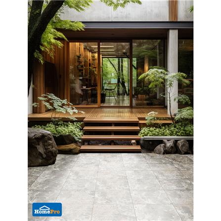 กระเบื้องพื้นพอร์ซเลน  40x40 ซม. TARA บราเก้ เทาอ่อน A 0.96 ตร.ม._3