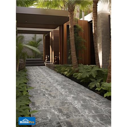 กระเบื้องพื้นพอร์ซเลน  40x40 ซม. TARA บราเก้ เทาเข้ม A 0.96 ตร.ม._4