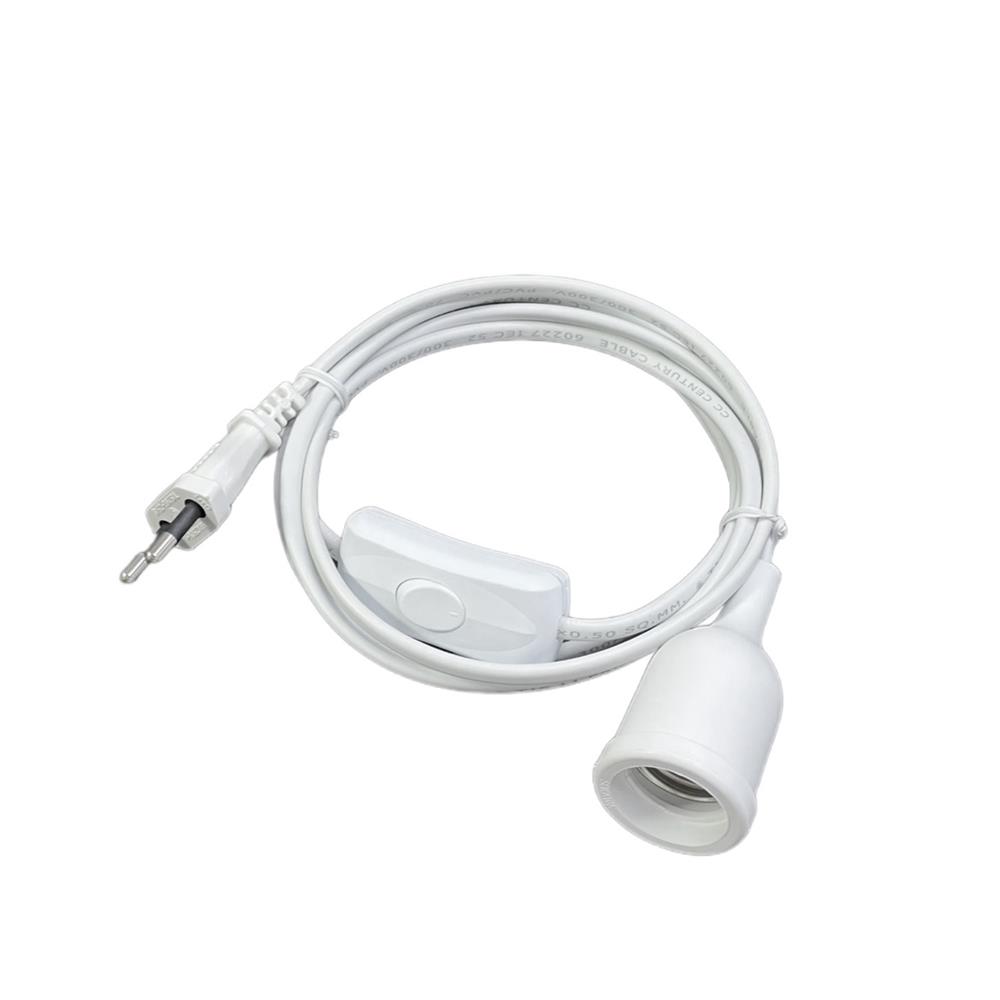 ขั้วหลอดพร้อมสายมีสวิตช์ SOKAWA S-326 2 เมตร สีขาว