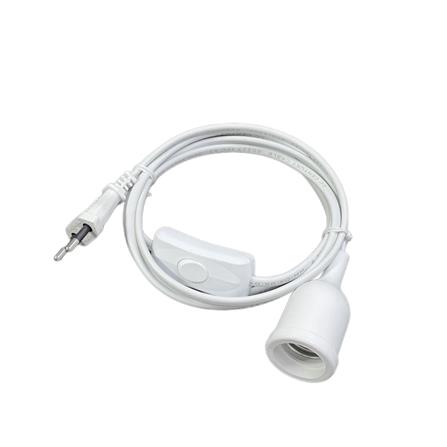 ขั้วหลอดพร้อมสายมีสวิตช์ SOKAWA S-326 2 เมตร สีขาว_0