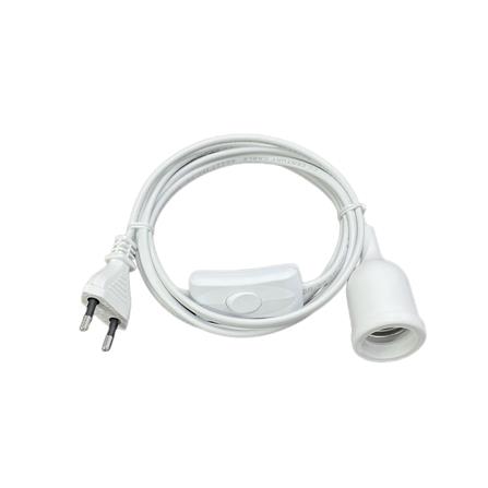 ขั้วหลอดพร้อมสายมีสวิตช์ SOKAWA S-326 2 เมตร สีขาว_1