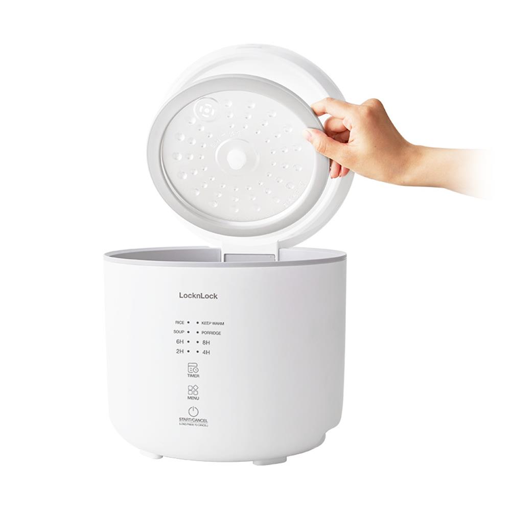 หม้อหุงข้าว DIGITAL LOCKNLOCK EJR334IVY 1 ลิตร สีครีมงาช้าง