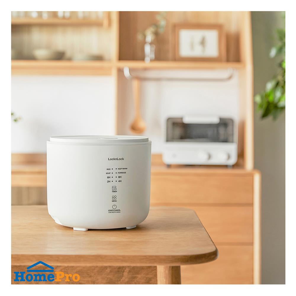 หม้อหุงข้าว DIGITAL LOCKNLOCK EJR334IVY 1 ลิตร สีครีมงาช้าง