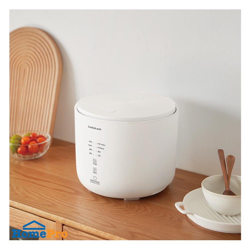 หม้อหุงข้าว DIGITAL LOCKNLOCK EJR334IVY 1 ลิตร สีครีมงาช้าง