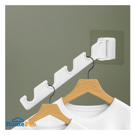 ขอแขวนทรงขั้นบันไดติดเทปกาว PLIM 5490 สีขาว_4