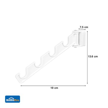 ขอแขวนทรงขั้นบันไดติดเทปกาว PLIM 5490 สีขาว_5