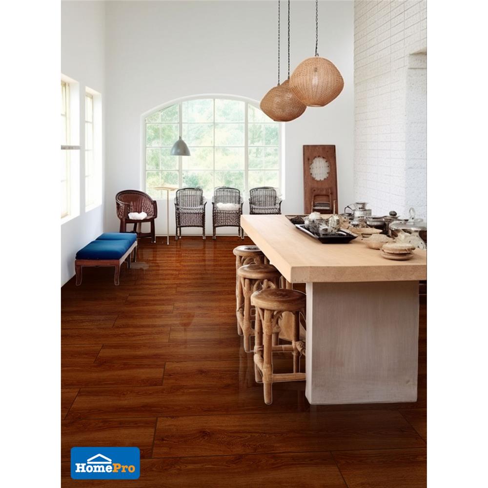 กระเบื้องพื้น 20x100 ซม. TARA แคสเบี้ยน น้ำตาลแดง A 1.2 ตร.ม.