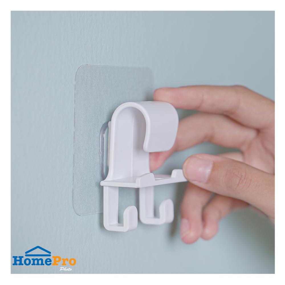 ขอแขวนกะละมังติดเทปกาว PLIM 5400 สีขาว