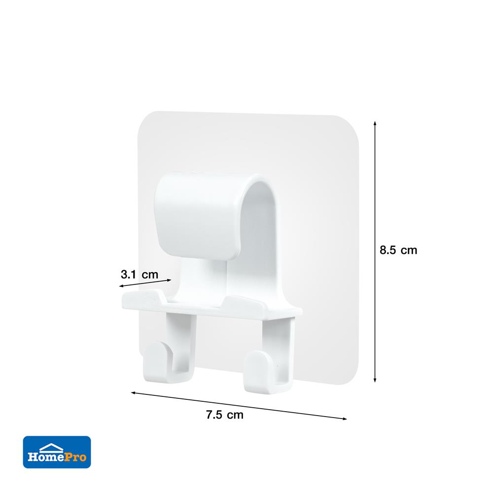 ขอแขวนกะละมังติดเทปกาว PLIM 5400 สีขาว