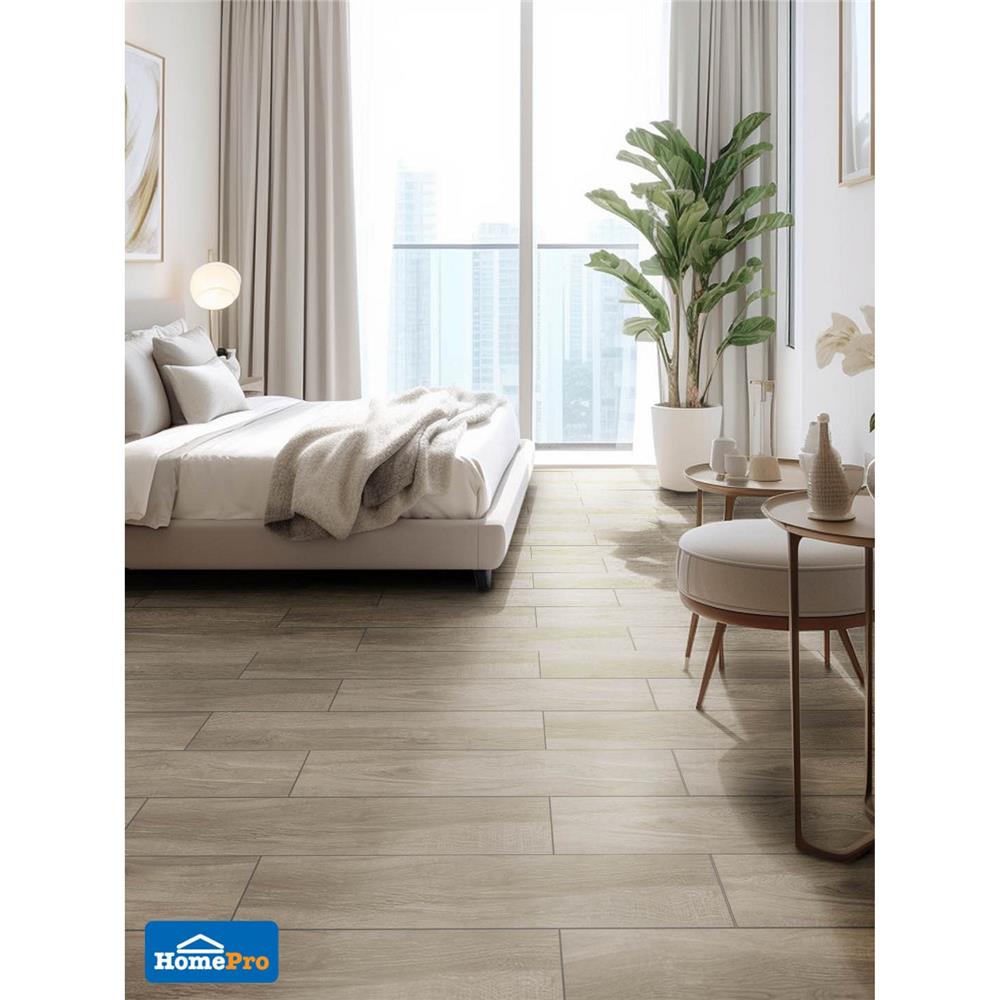 กระเบื้องพื้น 20x100 ซม. TARA มิชิแกน น้ำตาล A 1.2 ตร.ม.