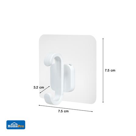 ขอแขวนอเนกประสงค์ติดเทปกาว PLIM 5350 สีขาว_4