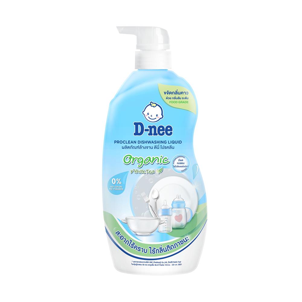 น้ำยาล้างจาน D-NEE ORGANIC 600 มล. WHITE TEA