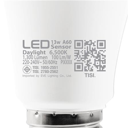 หลอด LED EVE A60 LIGHT SENSOR 13 วัตต์ DAYLIGHT E27_8