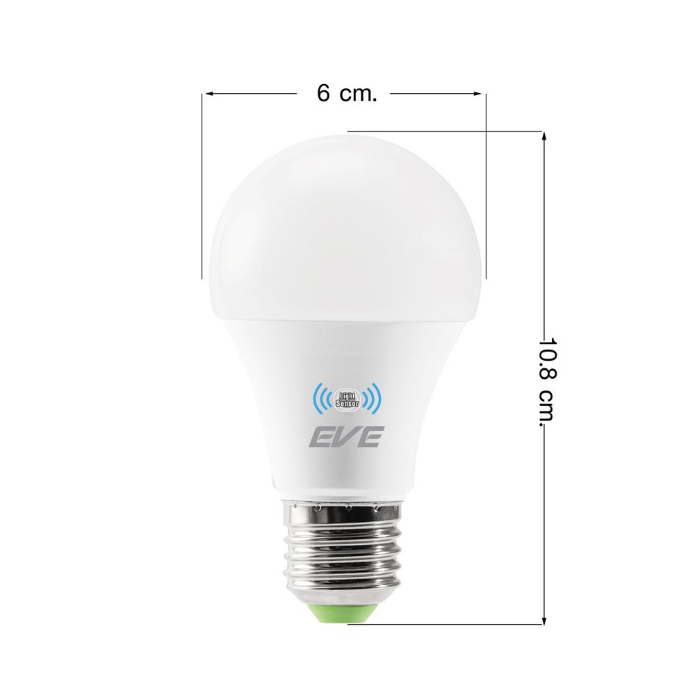 หลอด LED EVE A60 LIGHT SENSOR 9 วัตต์ DAYLIGHT E27