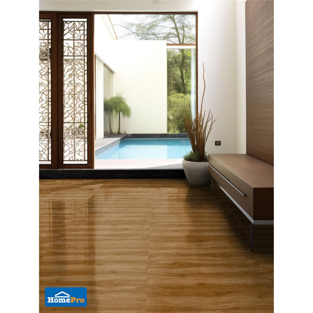 กระเบื้องพื้นพอร์ซเลน 20x120 ซม. TARA มายอน น้ำตาล A 1.2 ตร.ม.