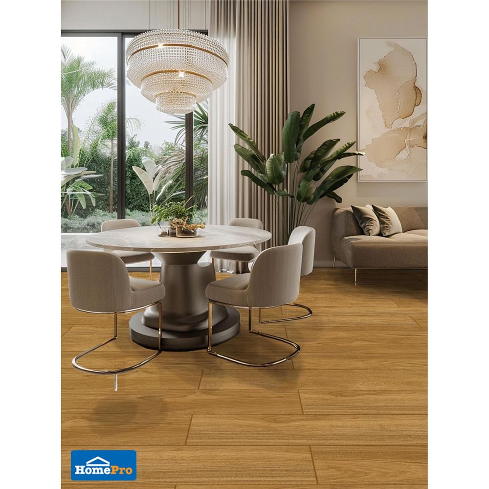 กระเบื้องพื้นพอร์ซเลน 20x120 ซม. TARA โบรโม่ น้ำตาลอ่อน A 1.2 ตร.ม.