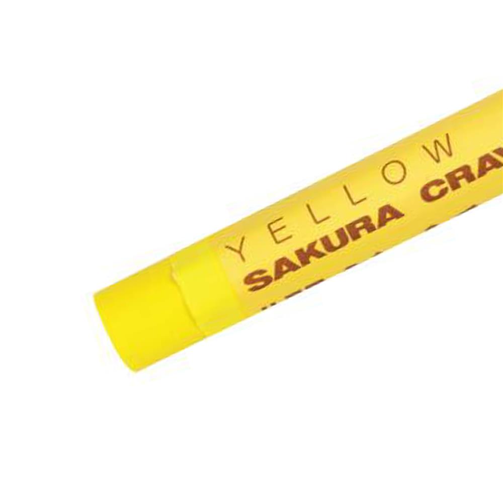 สีชอล์คเดี่ยว SAKURA สีเหลือง แพ็ก 4 ชิ้น
