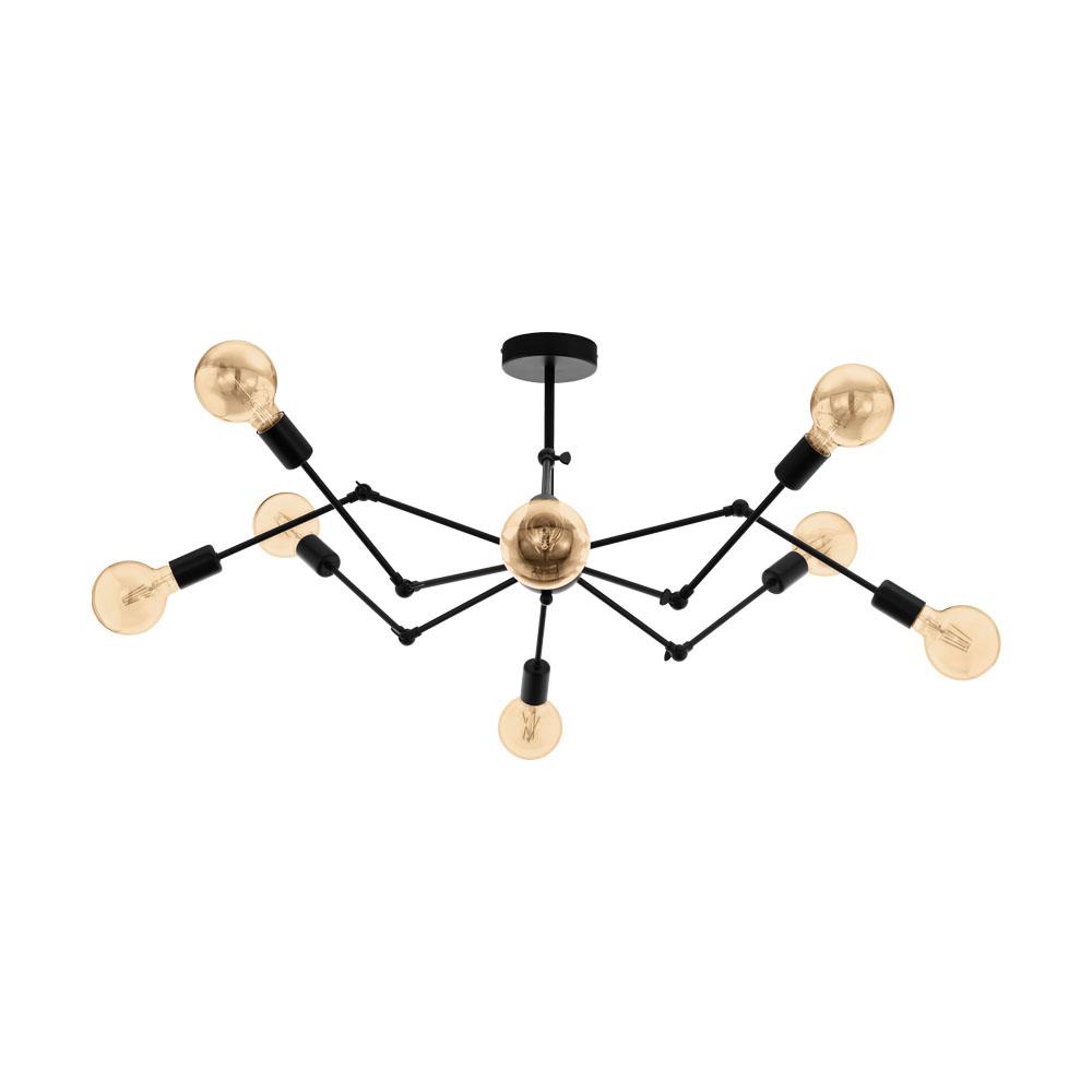 ไฟช่อ EGLO EXMOOR 49037 สีดำ 8 หัว