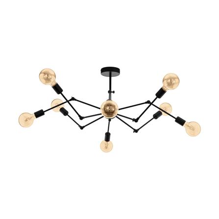 ไฟช่อ EGLO EXMOOR 49037 สีดำ 8 หัว_0