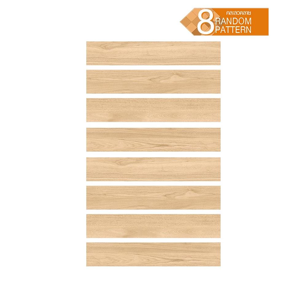 กระเบื้องพื้นพอร์ซเลน 20x120 ซม. TARA ปาตาโกเนีย น้ำตาลอ่อน A 1.2 ตร.ม.