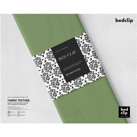 ปลอกผ้านวม BED CLIP MICROTEX 100X80 นิ้ว สี GREEN_1