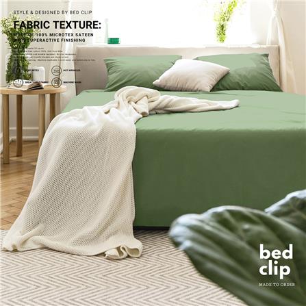 ปลอกผ้านวม BED CLIP MICROTEX 100X80 นิ้ว สี GREEN_3