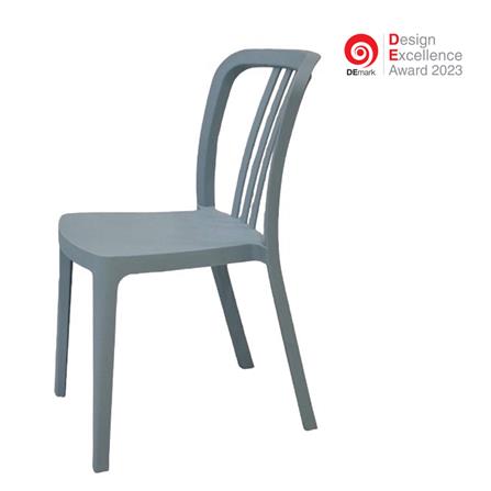 เก้าอี้พลาสติก SPRING SATURN สีเทา_0