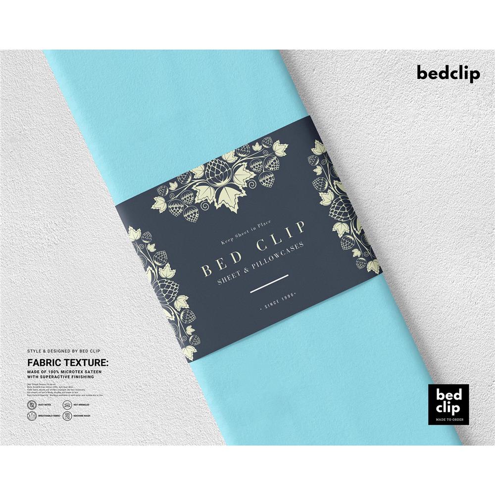 ปลอกผ้านวม BED CLIP MICROTEX 110X100 นิ้ว สี BLUE