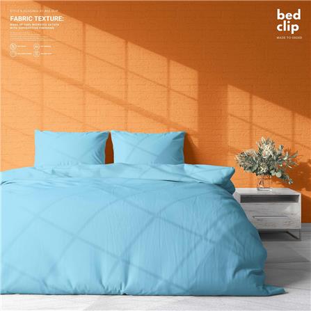 ปลอกผ้านวม BED CLIP MICROTEX 110X100 นิ้ว สี BLUE_3