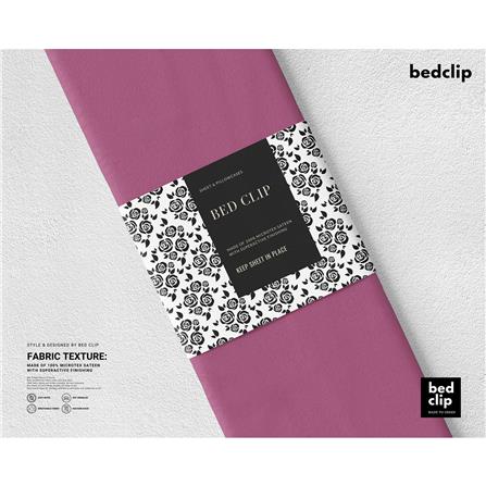 ปลอกผ้านวม BED CLIP MICROTEX 100X80 นิ้ว สี DARK PINK_1