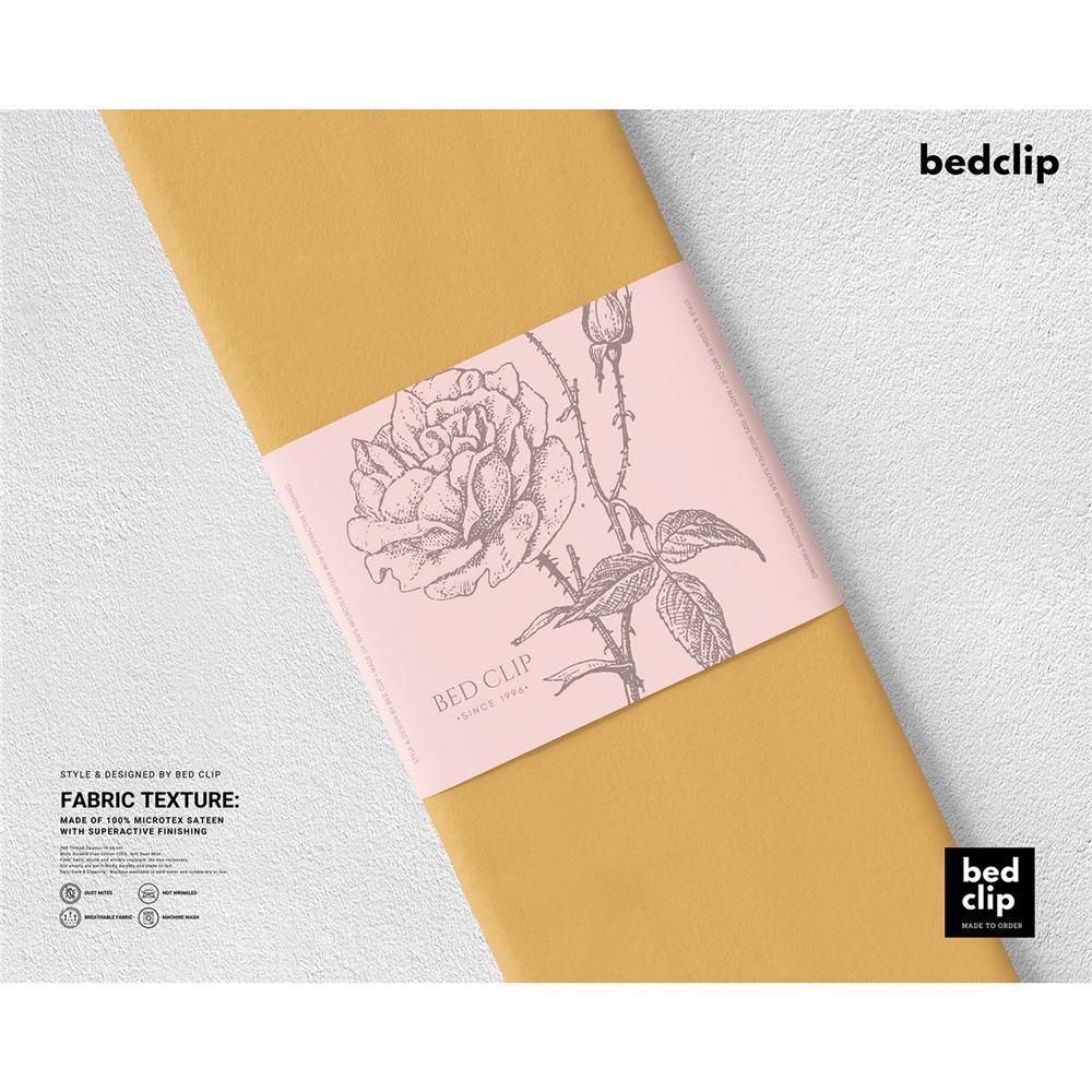 ปลอกผ้านวม BED CLIP MICROTEX 100X80 นิ้ว สี YELLOW