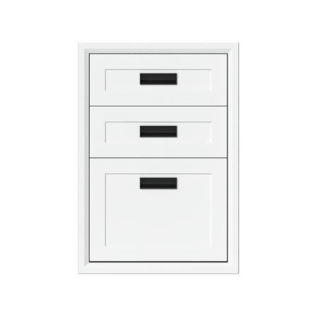 ตู้ลิ้นชัก 3 ชั้น CABIN HARPER 45.5x65.5 ซม. สีขาว