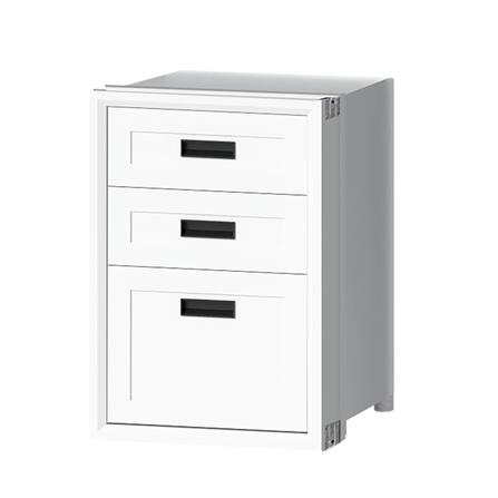 ตู้ลิ้นชัก 3 ชั้น CABIN HARPER 45.5x65.5 ซม. สีขาว_1