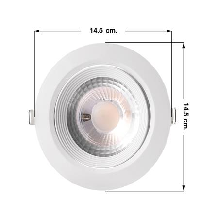 ดาวน์ไลท์ LED EVE 201408 4 นิ้ว 12 วัตต์ DAYLIGHT สีขาว_4